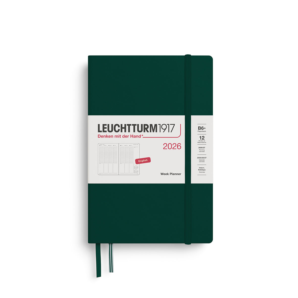 Vertical Week Planner 2026 Hardcover