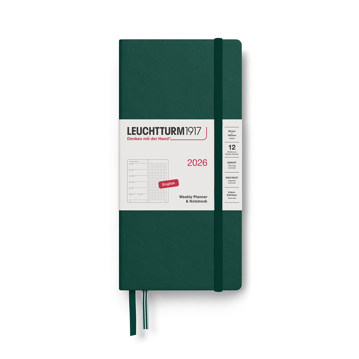 Weekly Planner & Dotted Notebook 2026 Hardcover