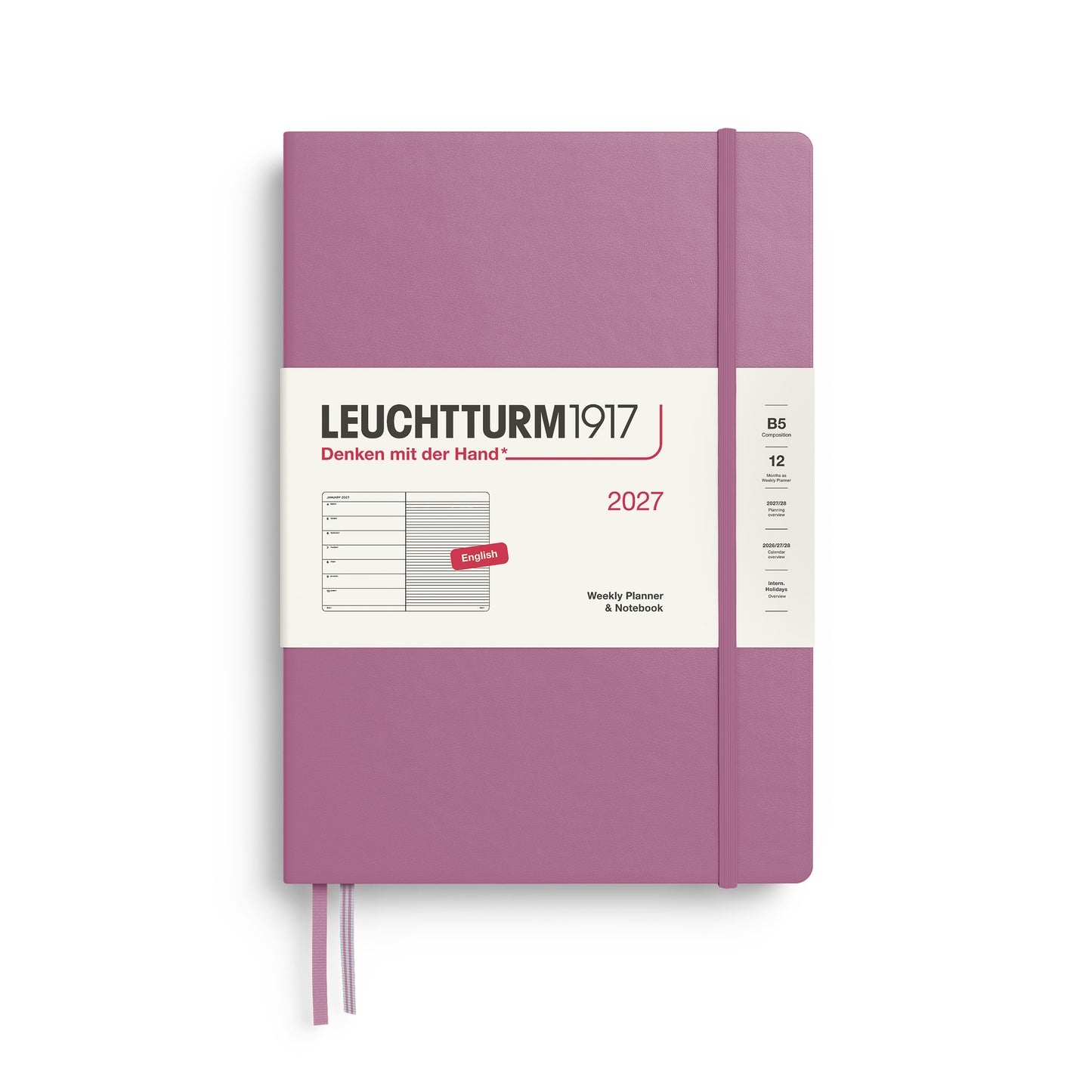 Weekly Planner & Notebook 2027 Hardcover