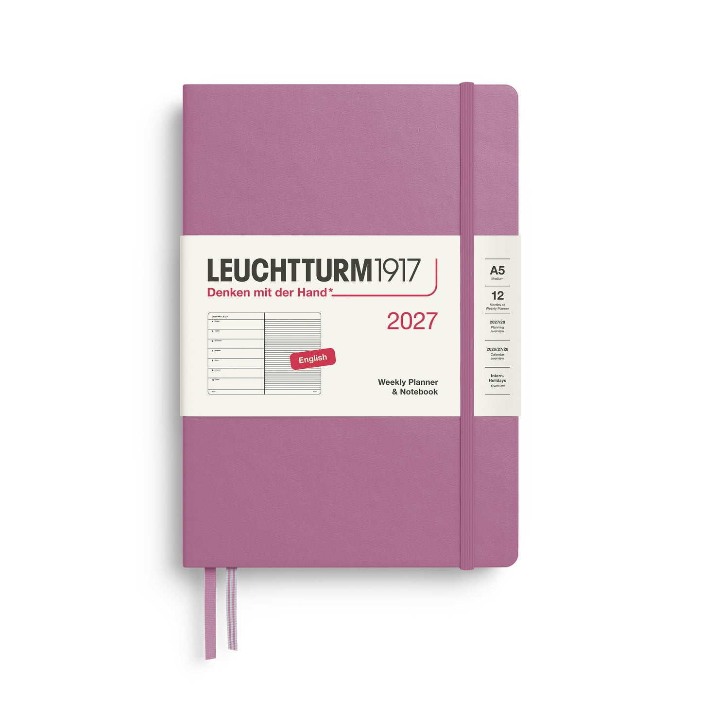 Weekly Planner & Notebook 2027 Hardcover