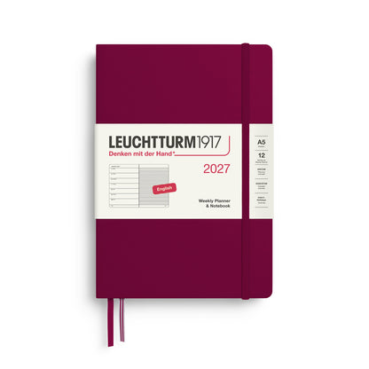 Weekly Planner & Notebook 2027 Hardcover