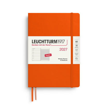 Weekly Planner & Notebook 2027 Hardcover