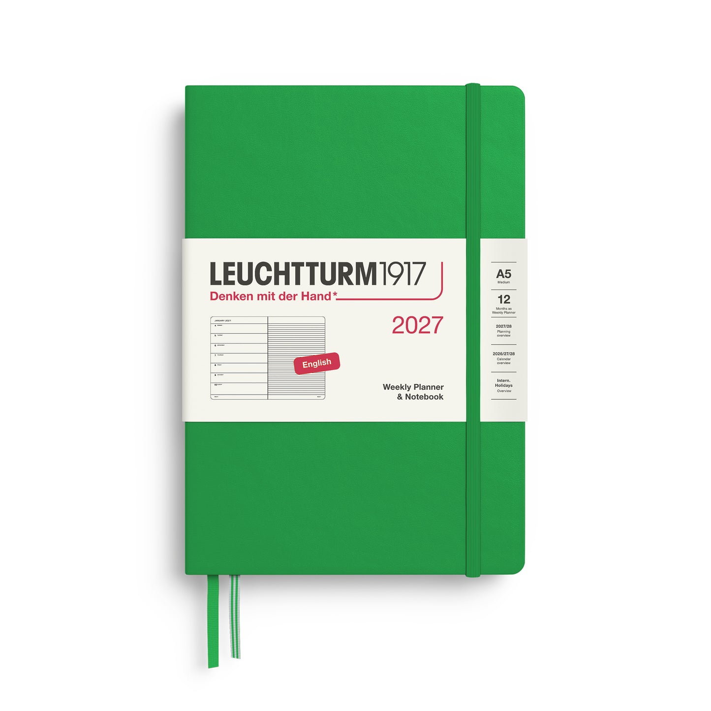 Weekly Planner & Notebook 2027 Hardcover