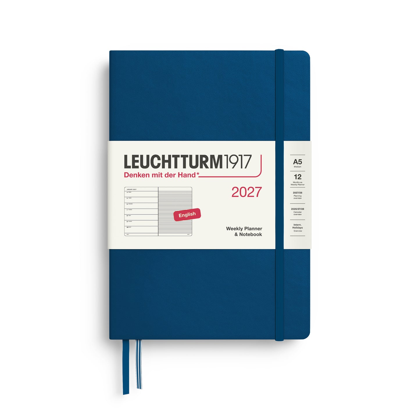 Weekly Planner & Notebook 2027 Hardcover