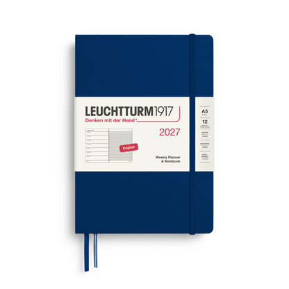 Weekly Planner & Notebook 2027 Hardcover