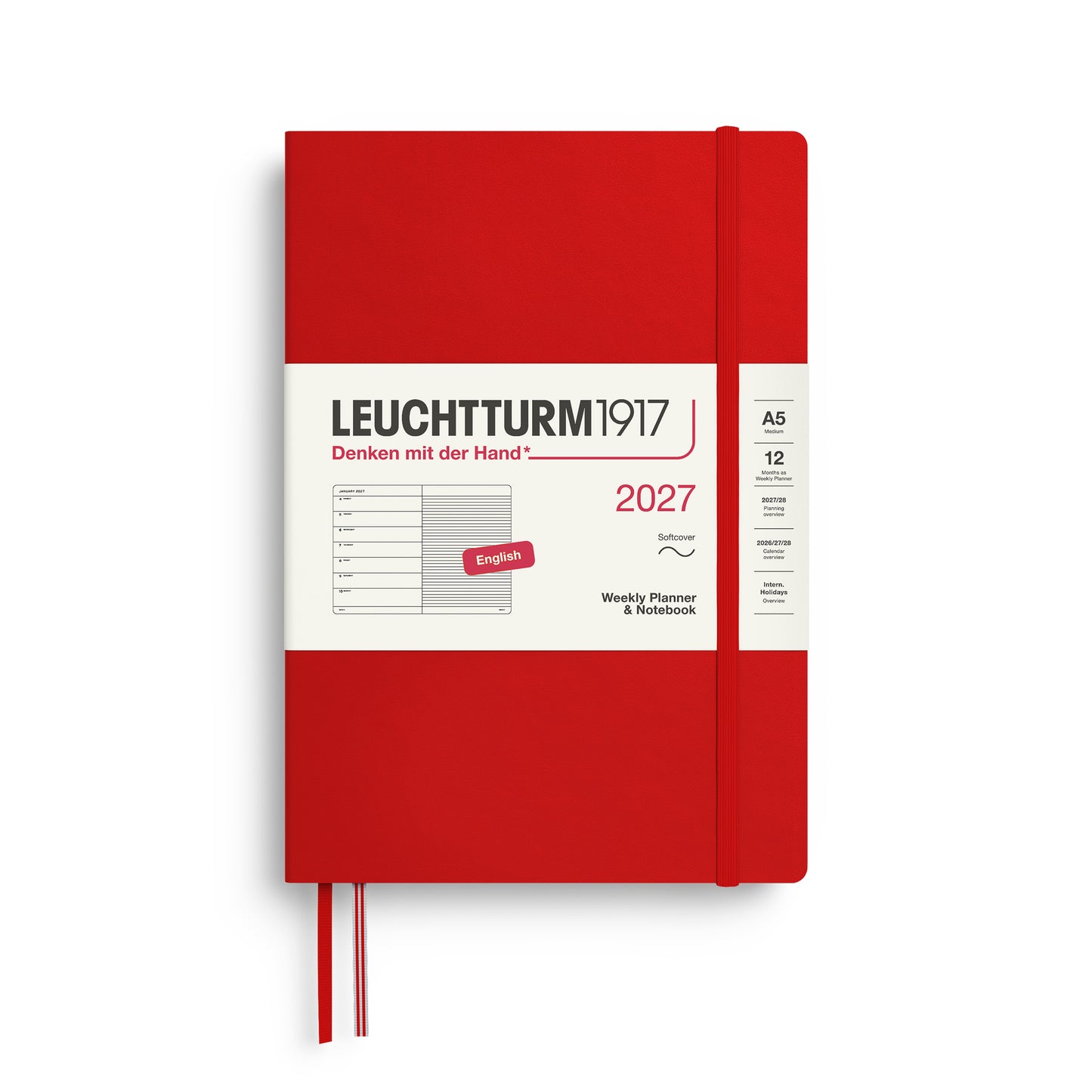 Weekly Planner & Notebook 2027 Softcover