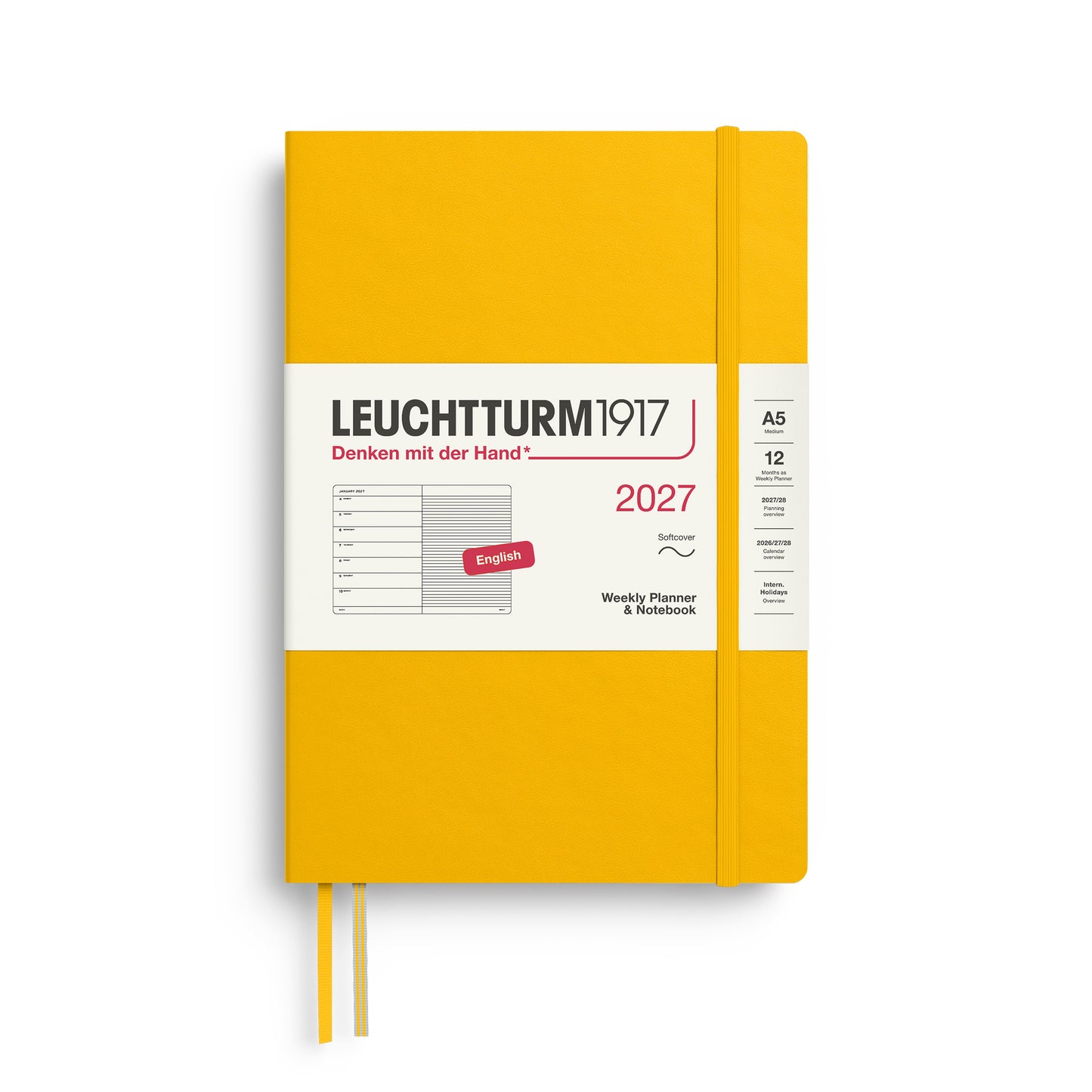 Weekly Planner & Notebook 2027 Softcover