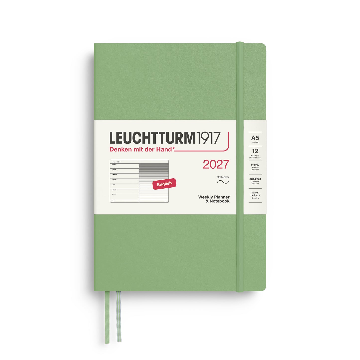Weekly Planner & Notebook 2027 Softcover