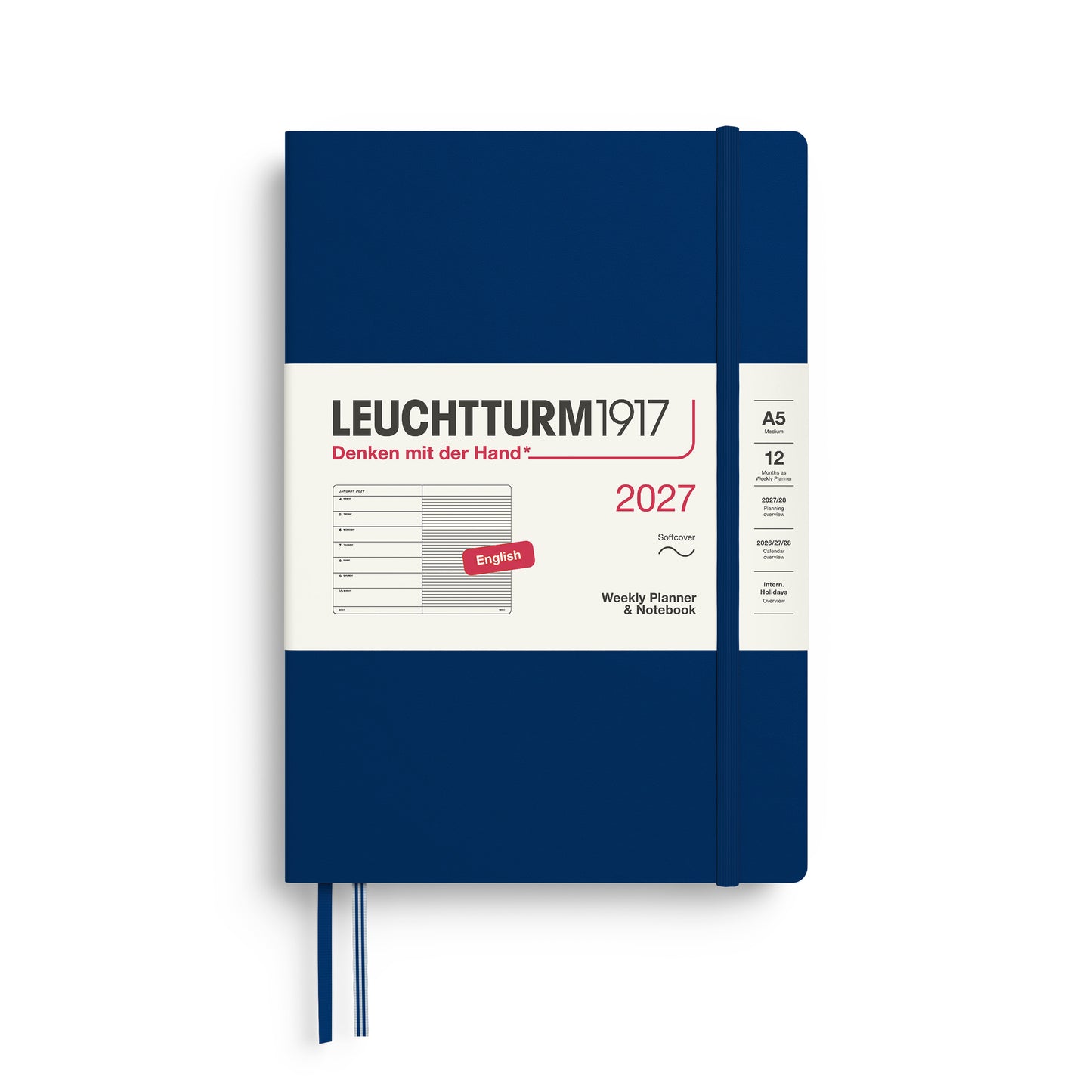Weekly Planner & Notebook 2027 Softcover