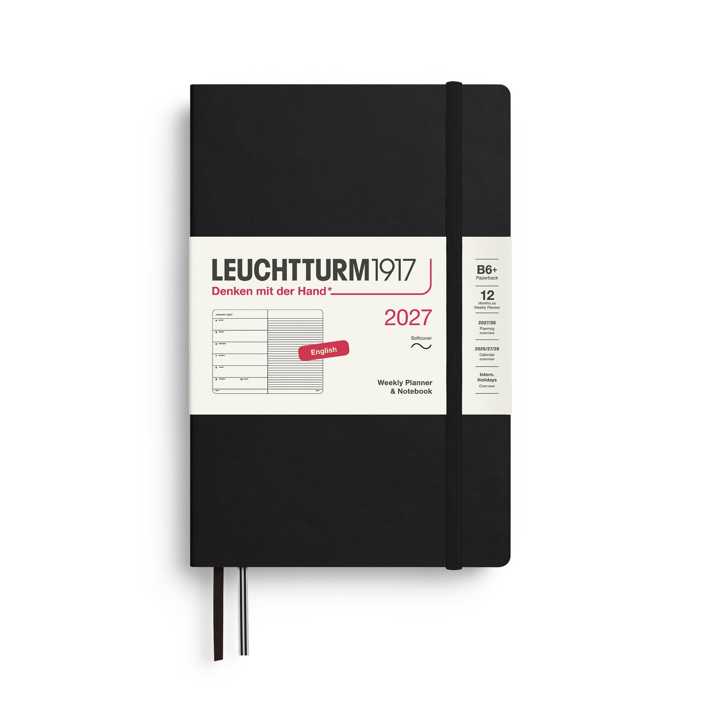 Weekly Planner & Notebook 2027 Softcover