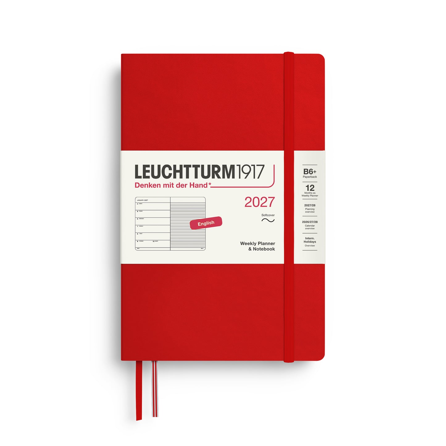 Weekly Planner & Notebook 2027 Softcover
