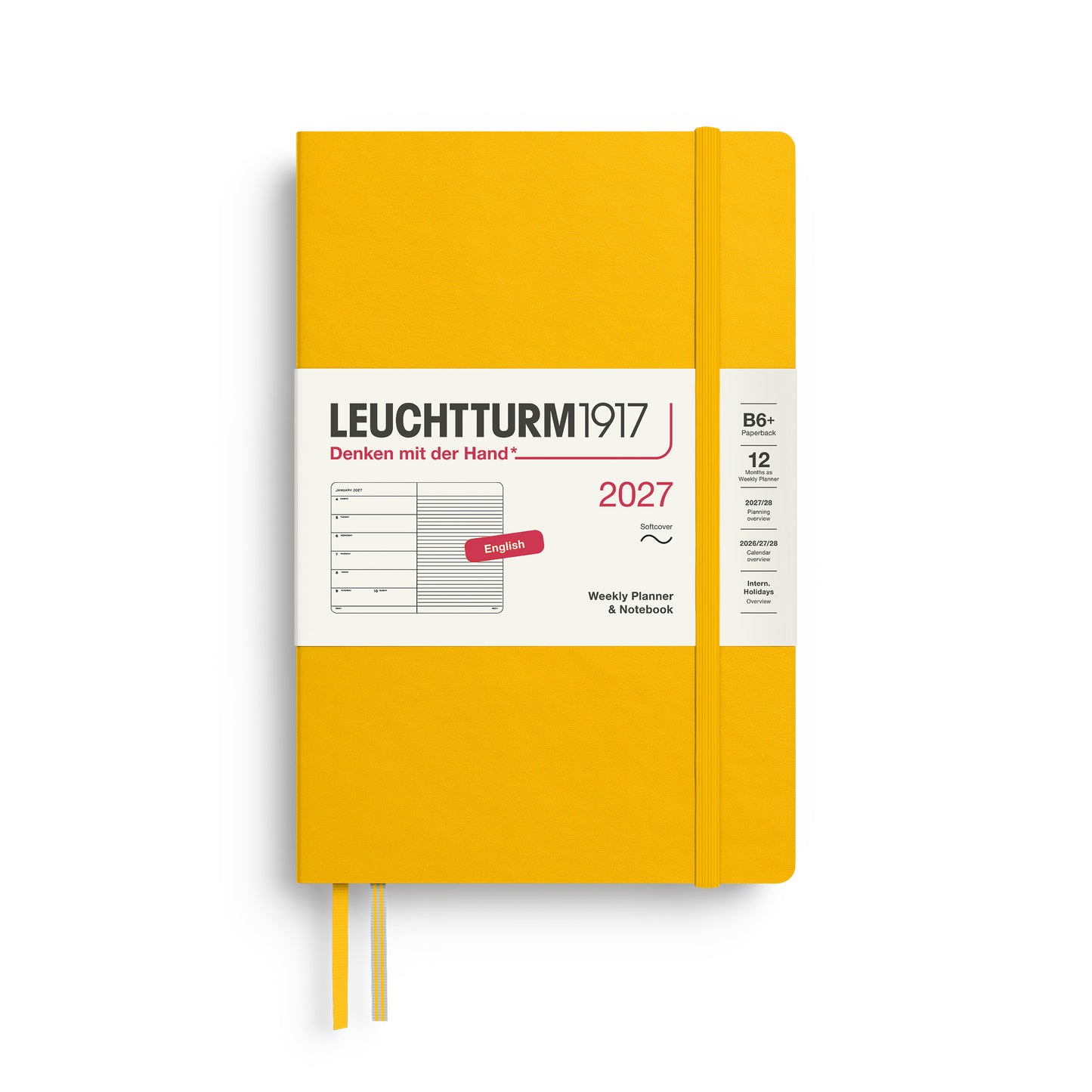 Weekly Planner & Notebook 2027 Softcover