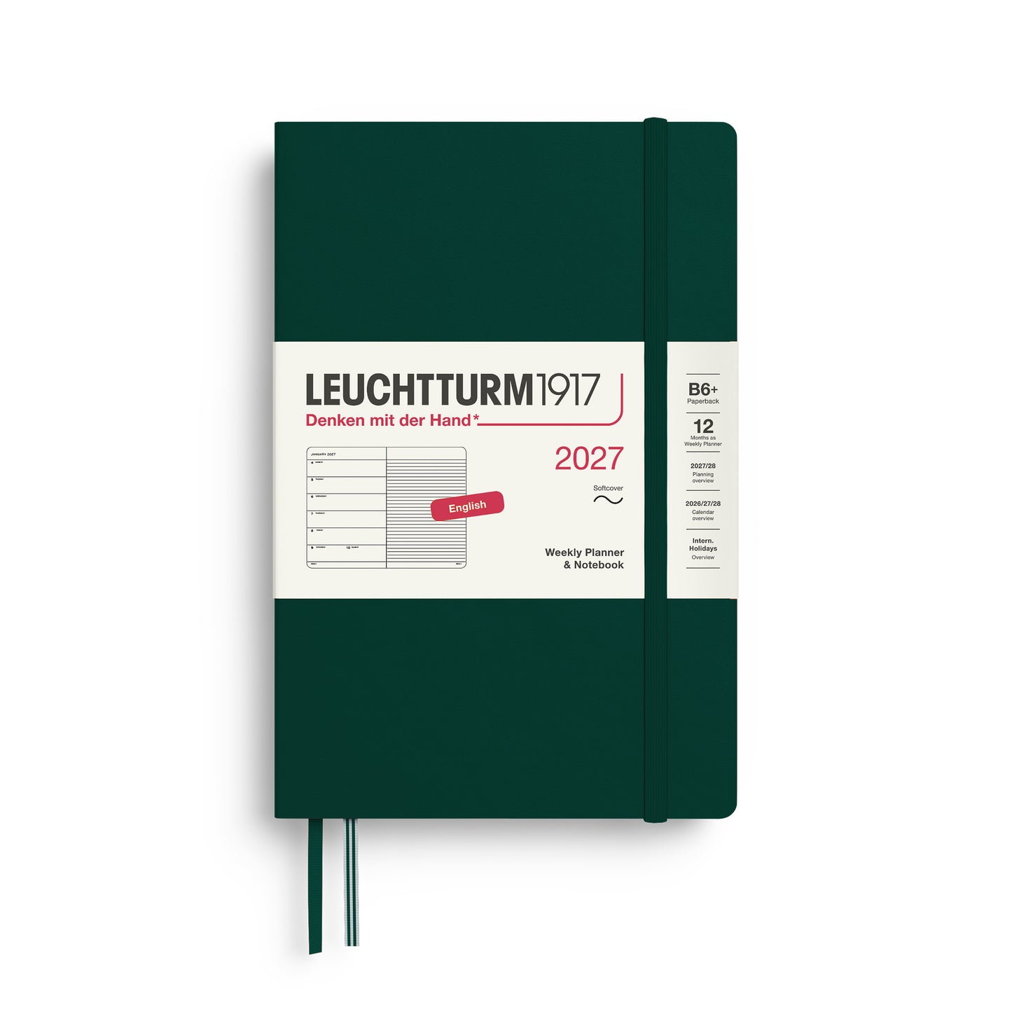 Weekly Planner & Notebook 2027 Softcover