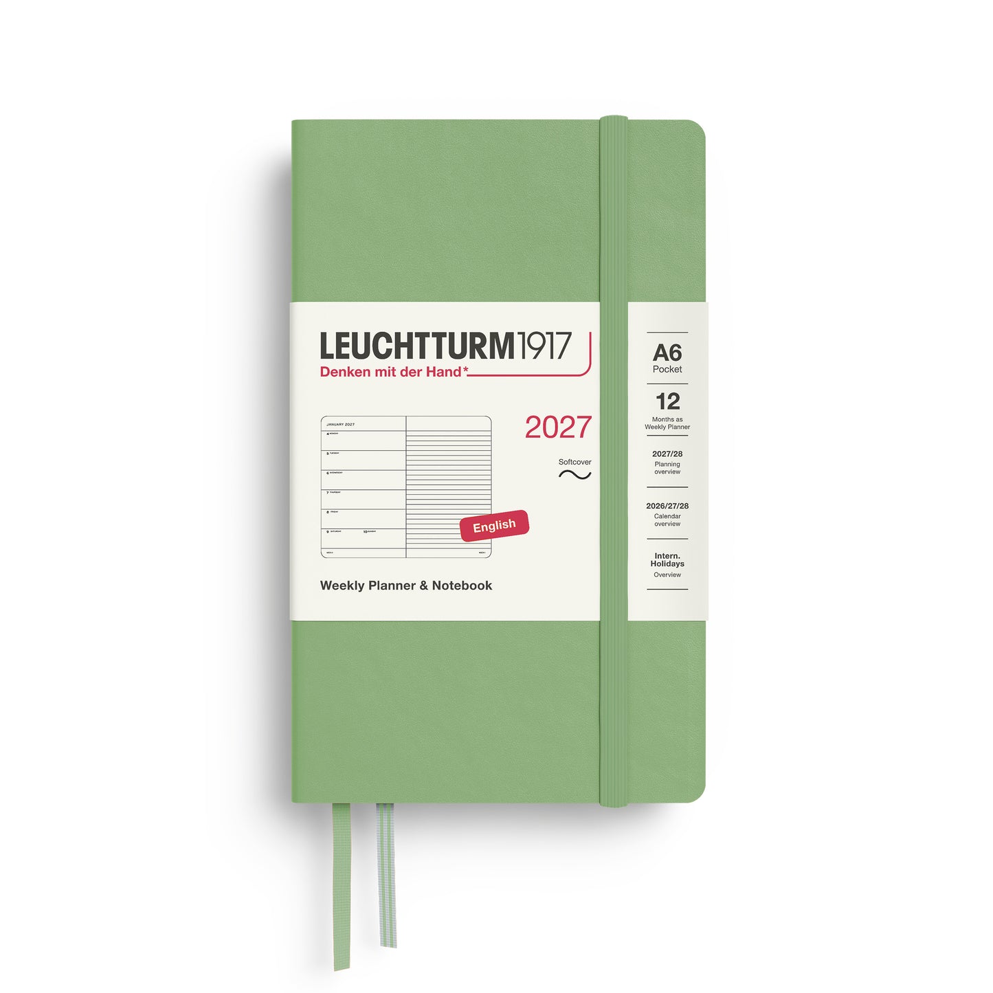 Weekly Planner & Notebook 2027 Softcover