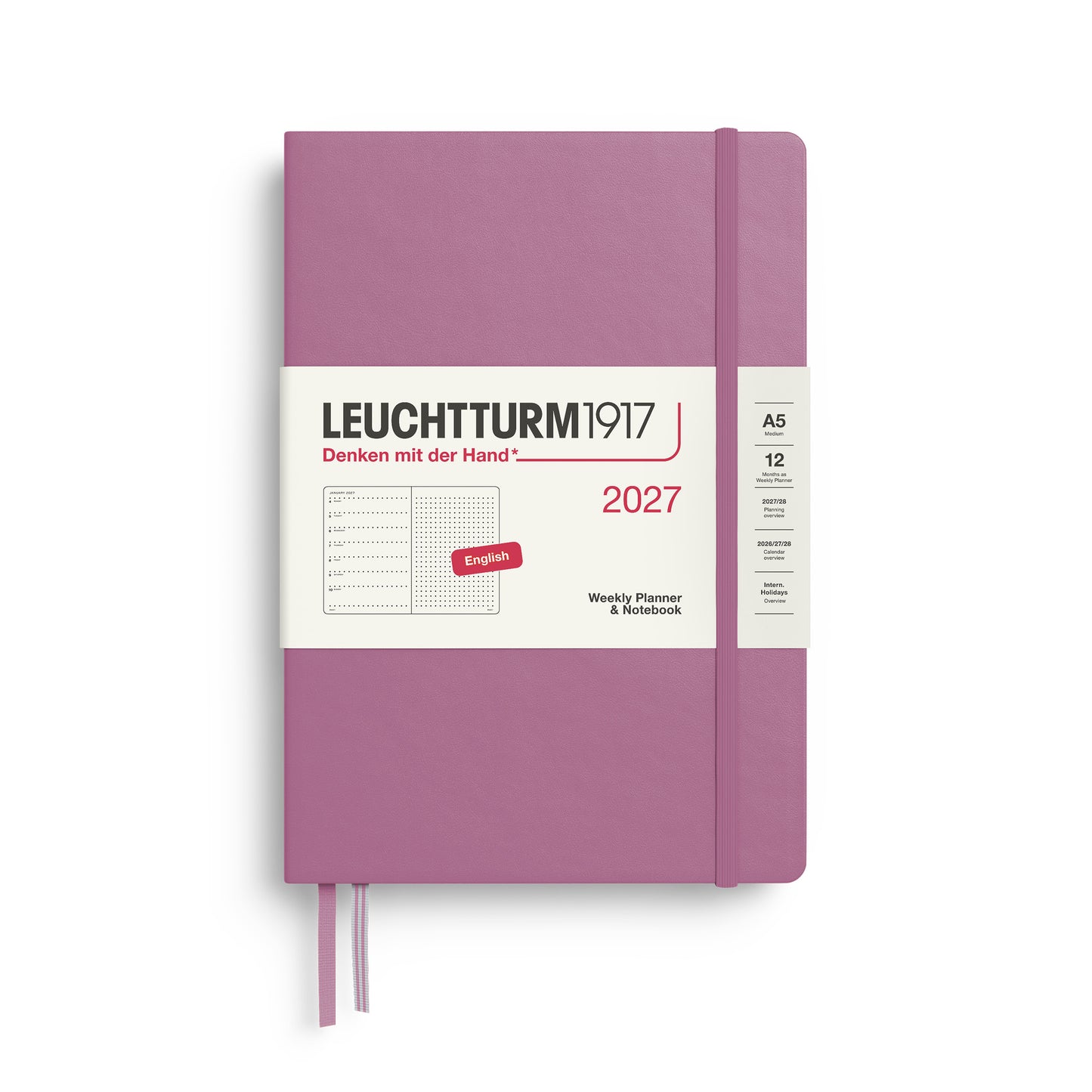 Weekly Planner & Dotted Notebook 2027 A5 Hardcover