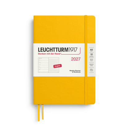 Weekly Planner & Dotted Notebook 2027 A5 Hardcover