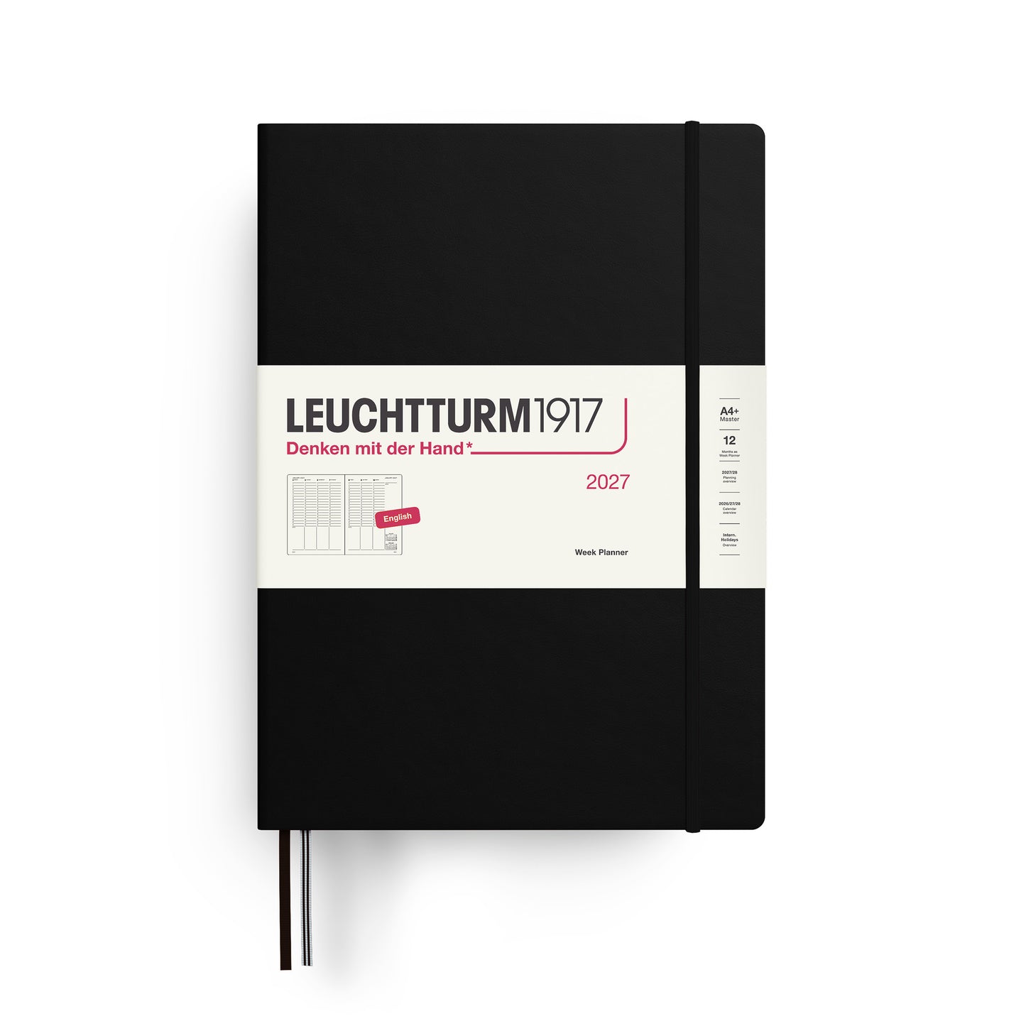 Vertical Week Planner 2027 Hardcover
