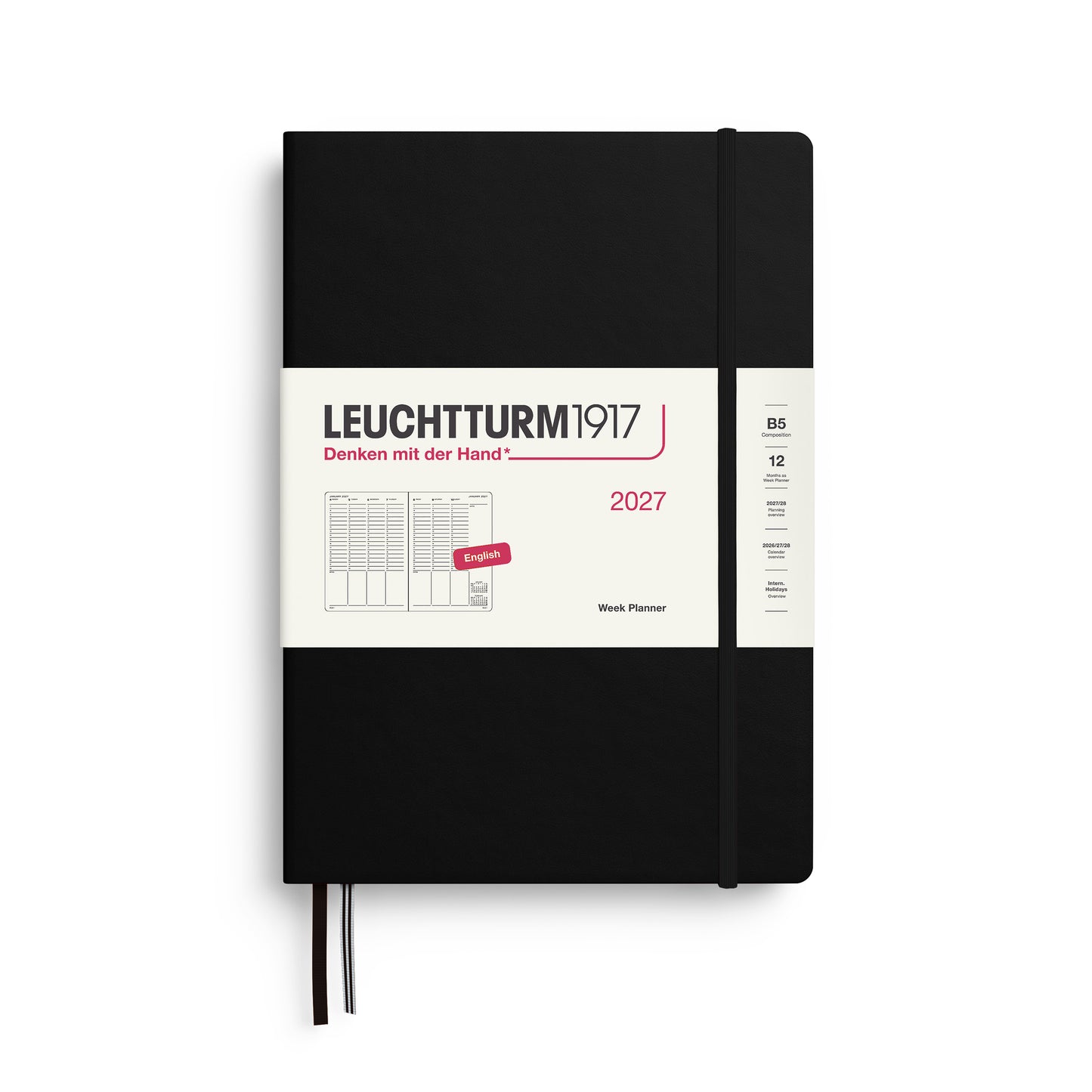 Vertical Week Planner 2027 Hardcover