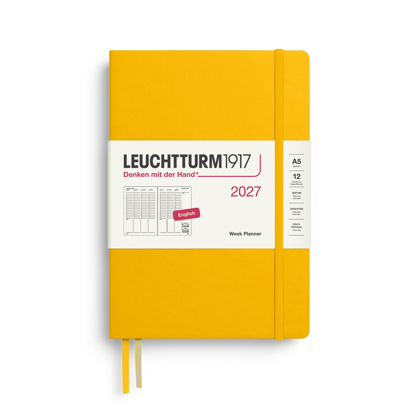 Vertical Week Planner 2027 Hardcover