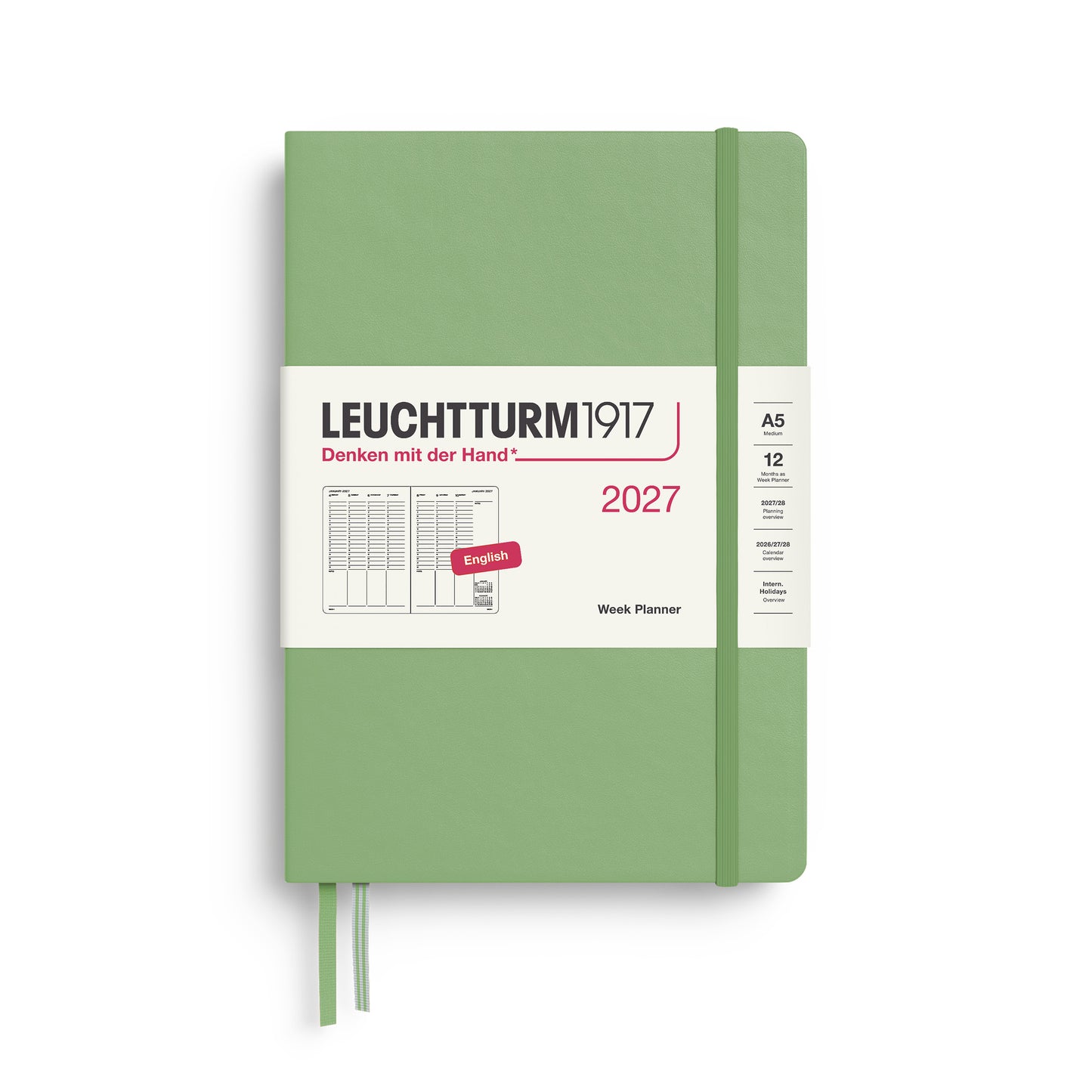 Vertical Week Planner 2027 Hardcover