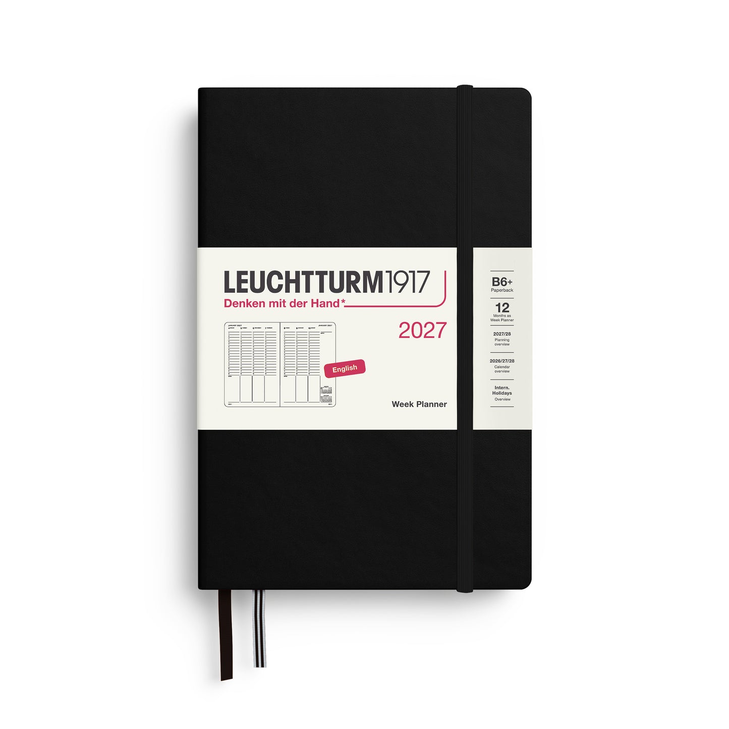 Vertical Week Planner 2027 Hardcover