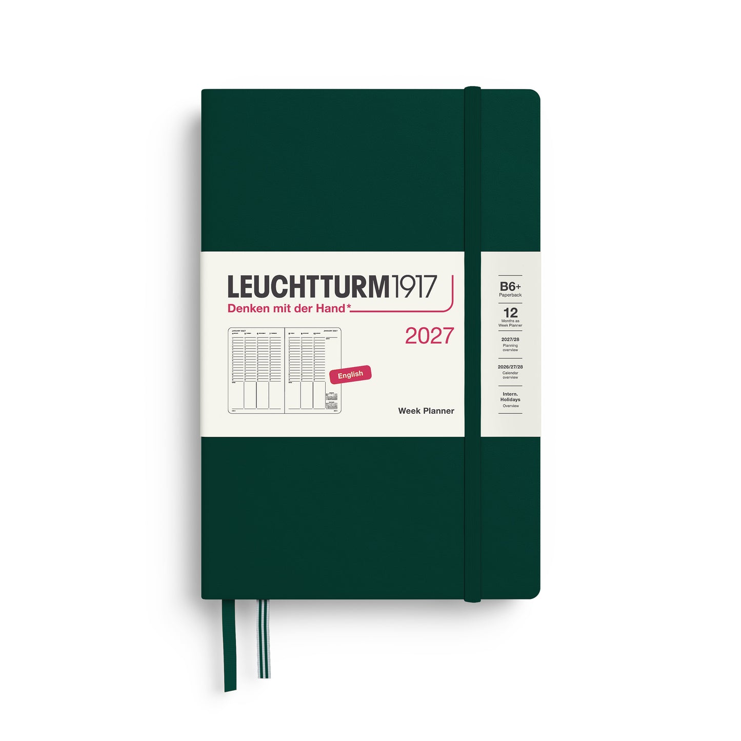 Vertical Week Planner 2027 Hardcover