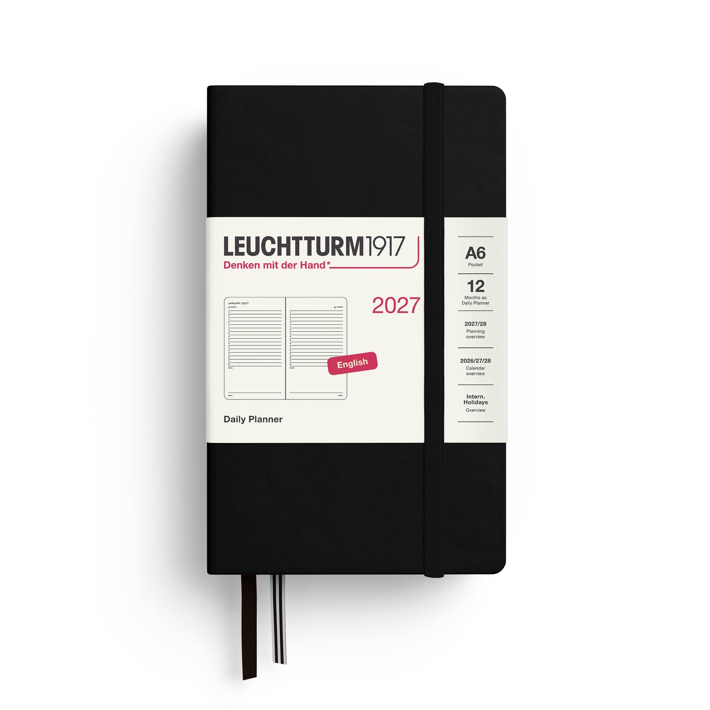 Daily Planner 2027 Hardcover