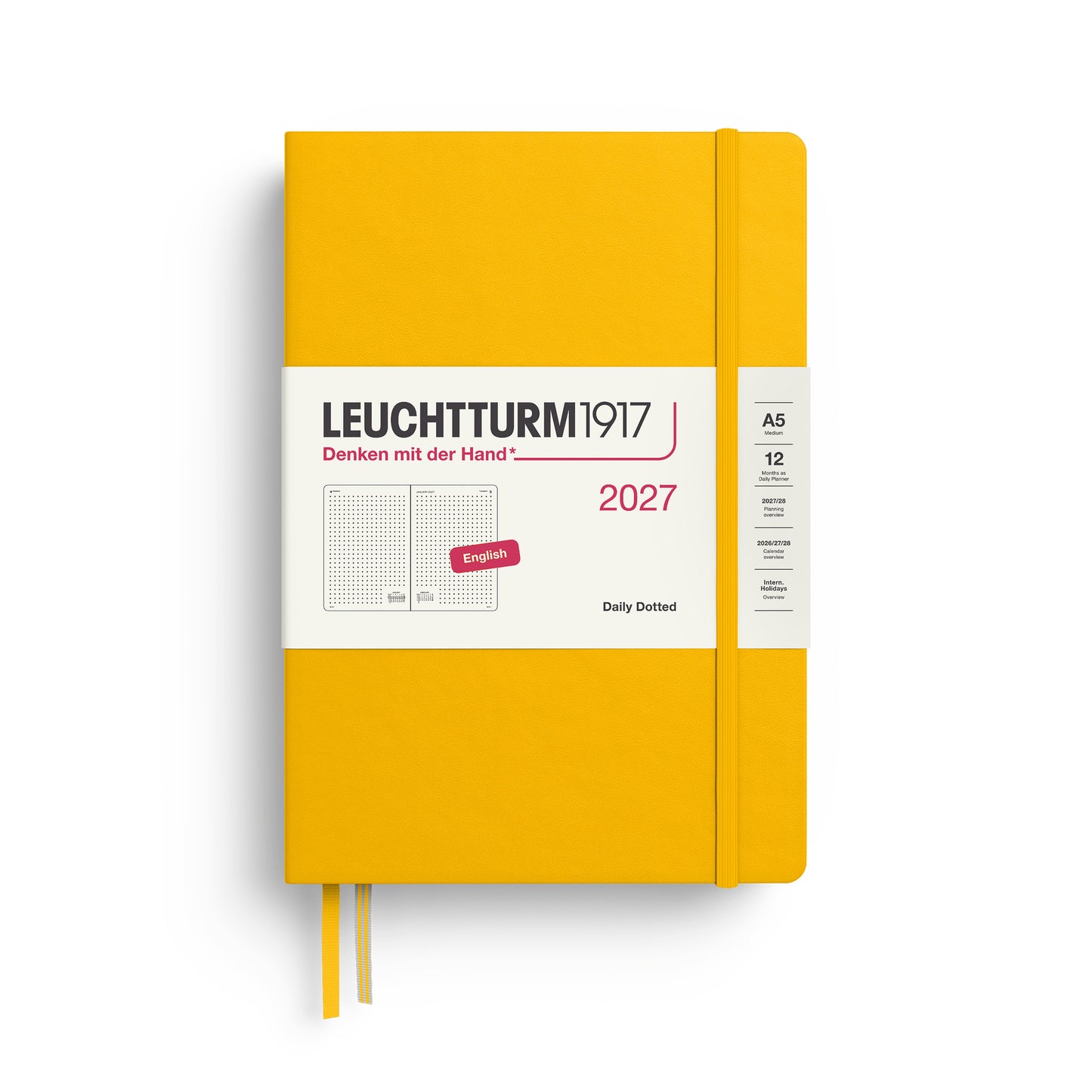 Daily Planner Dotted 2027 Hardcover