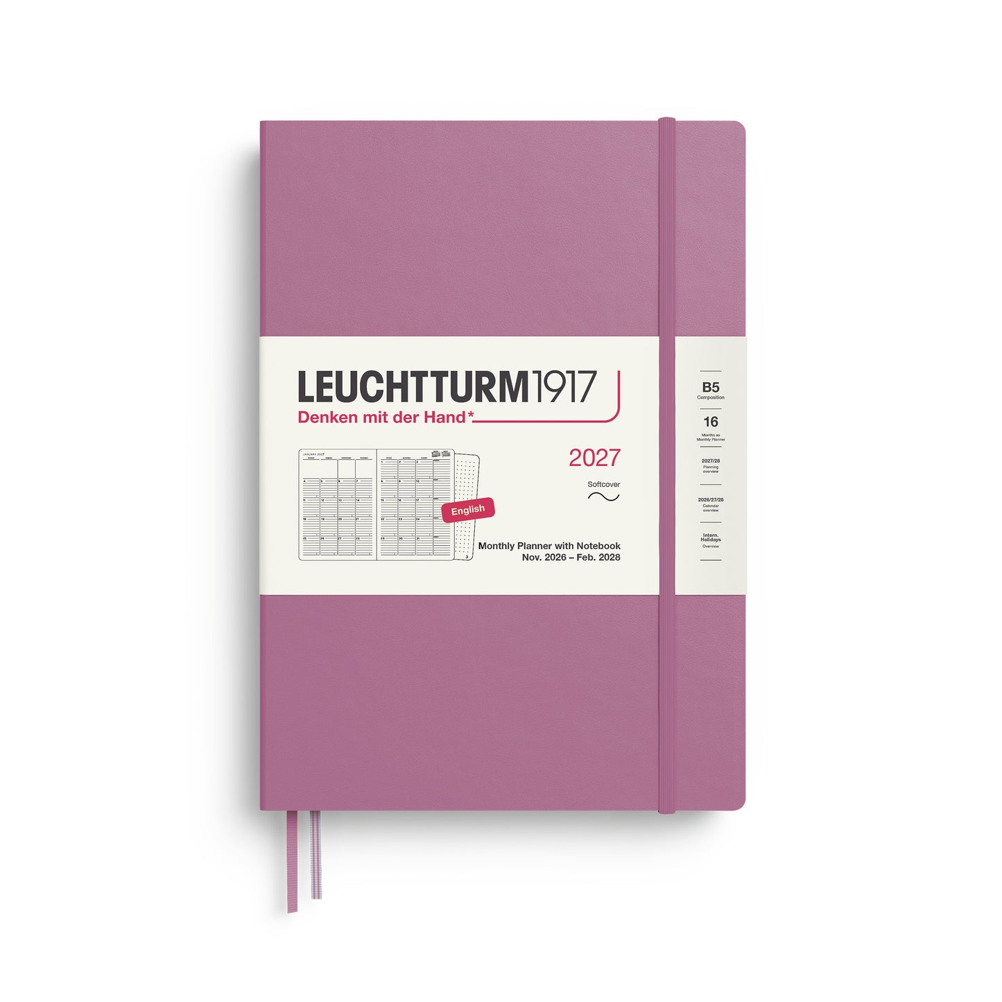 Monthly Planner & Notebook 2027 Softcover