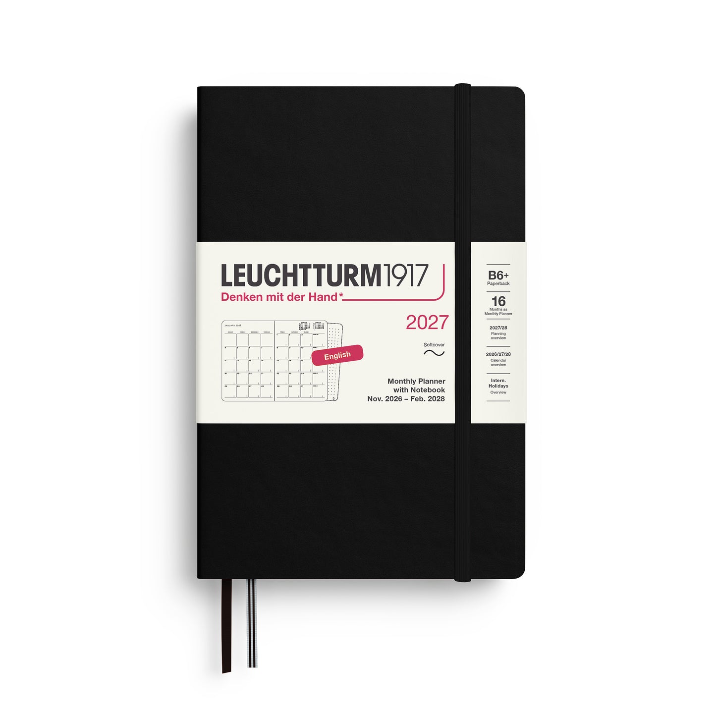 Monthly Planner & Notebook 2027 Softcover