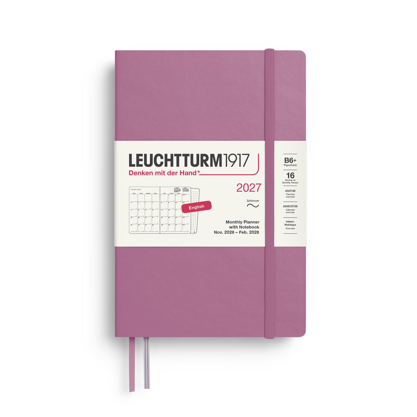 Monthly Planner & Notebook 2027 Softcover