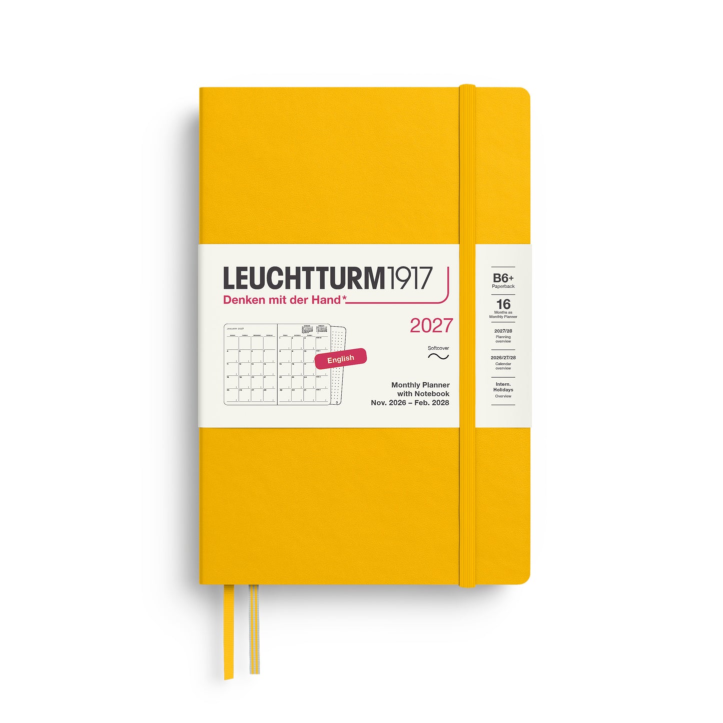 Monthly Planner & Notebook 2027 Softcover
