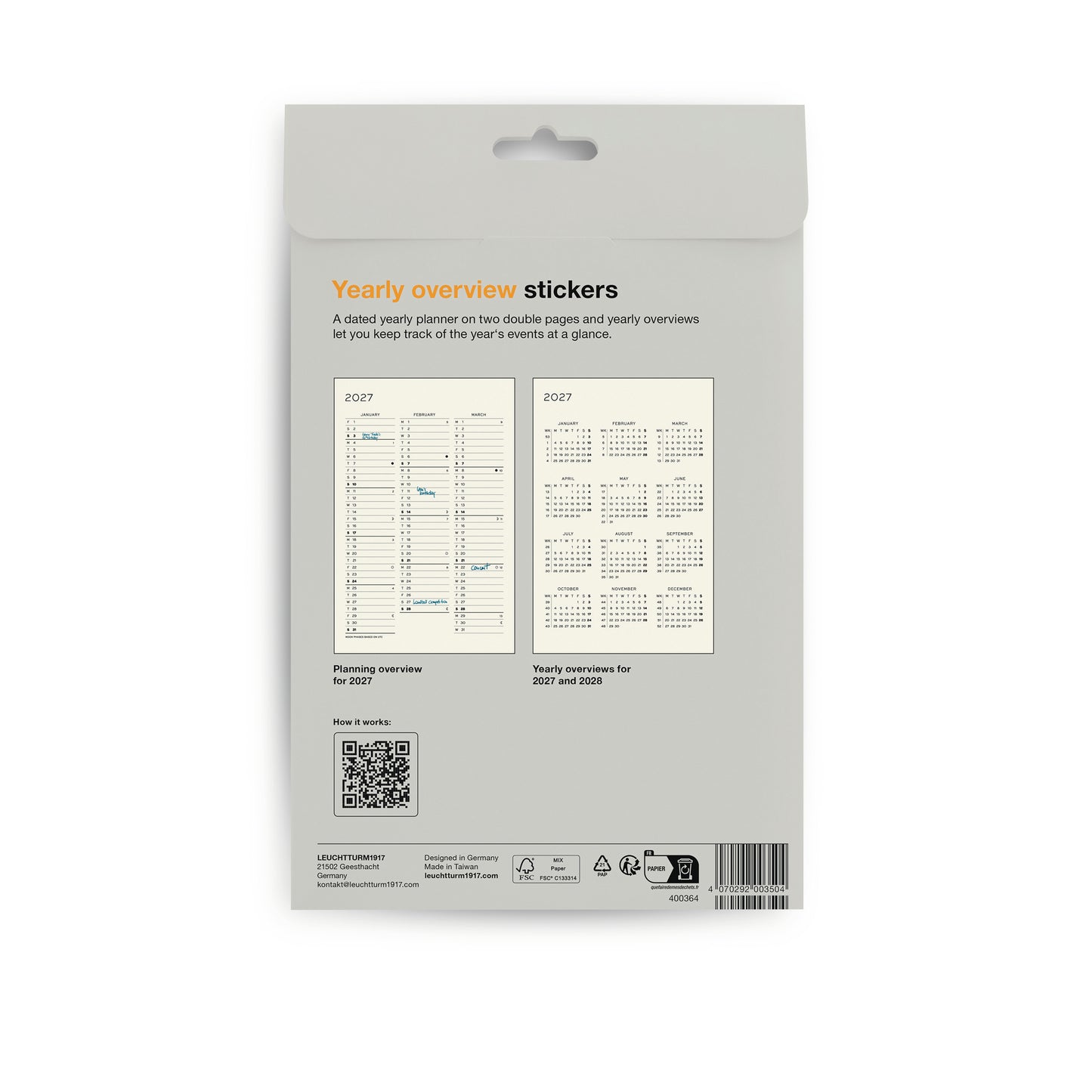 Planner Sticker 2027 A5