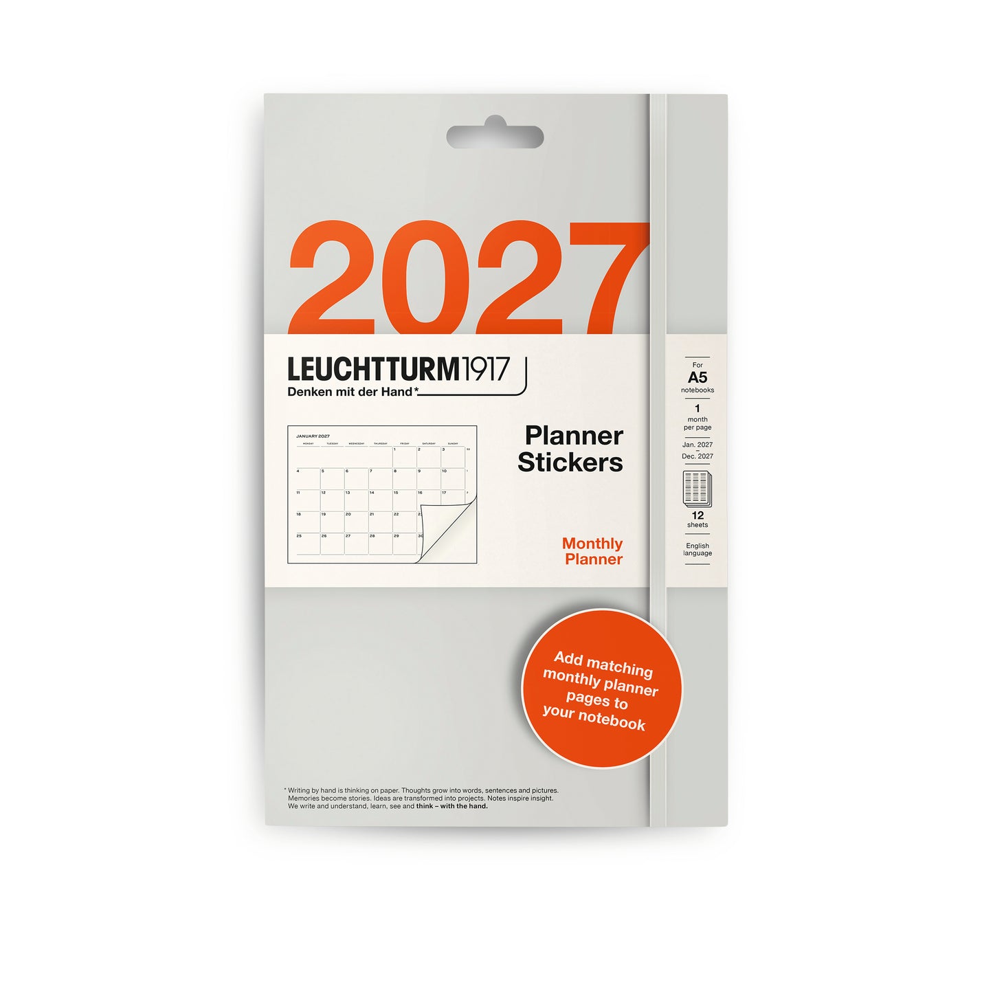 Planner Sticker 2027 A5