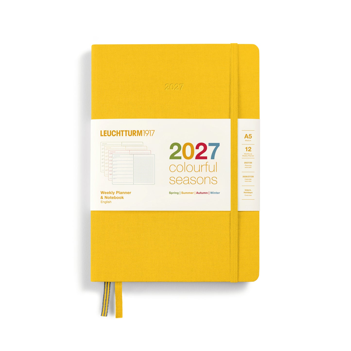 Colourful Seasons Weekly Planner & Notebook 2027 Hardcover