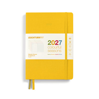 Colourful Seasons Weekly Planner & Notebook 2027 Hardcover