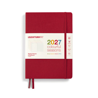 Colourful Seasons Weekly Planner & Notebook 2027 Hardcover
