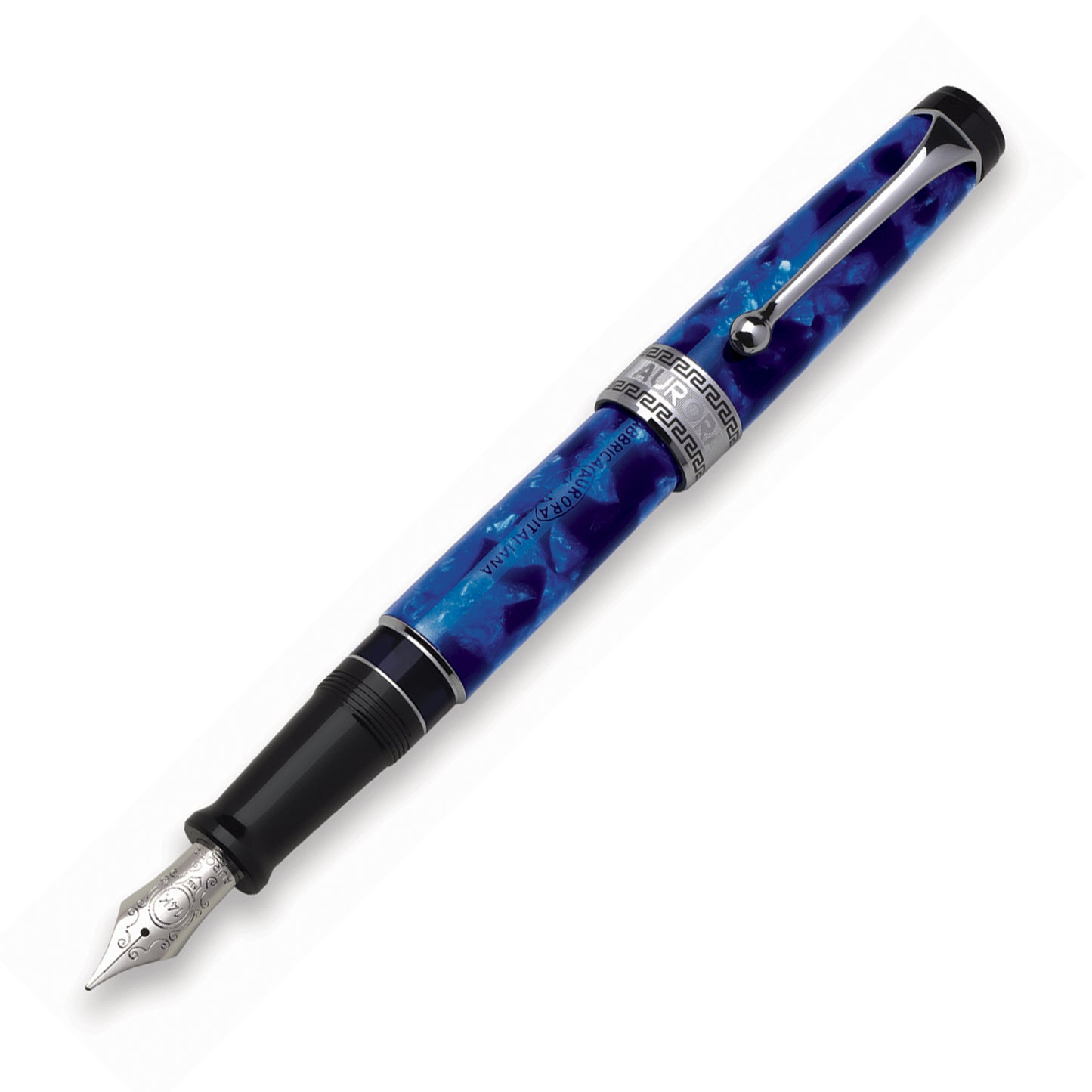 Optima Auroloide Chrome Piston-Filler Fountain Pen