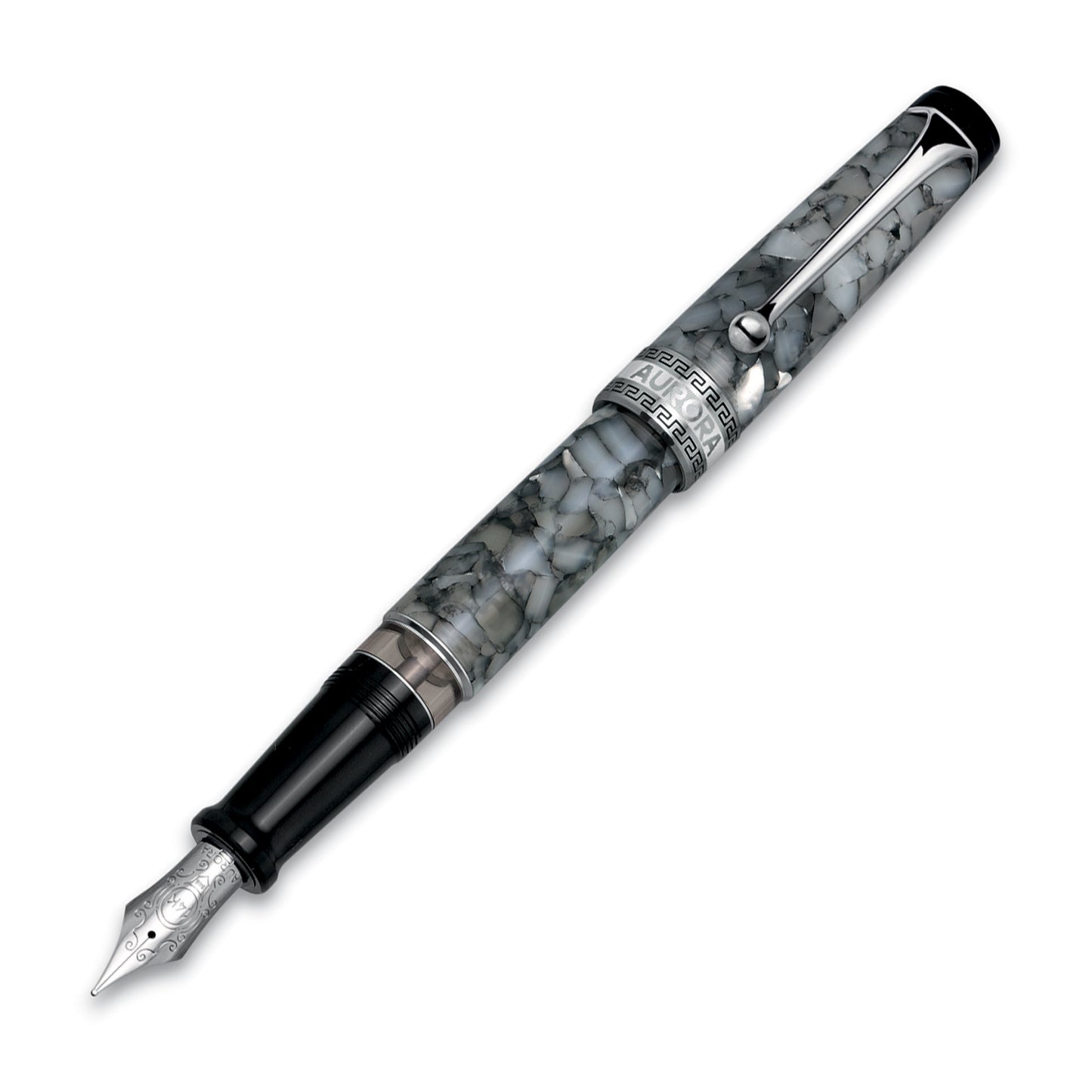 Optima Auroloide Chrome Piston-Filler Fountain Pen