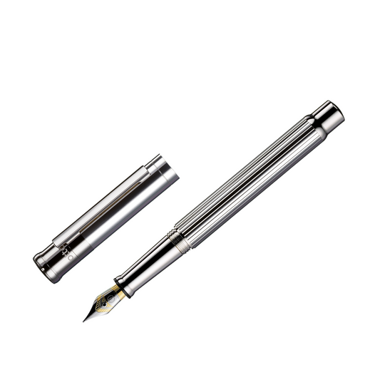 design04 Fountain Pen Sterling Silver Guilloche