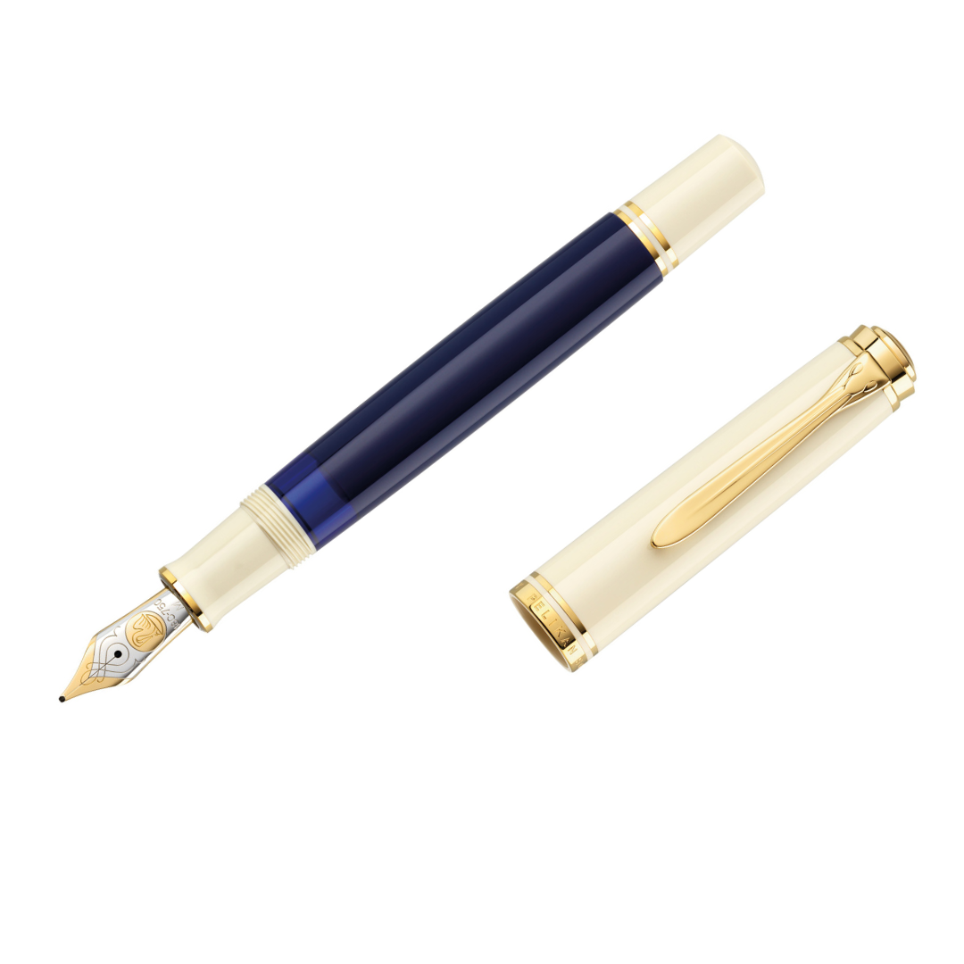 Souverän M800 Cream Blue Special Edition Fountain Pen