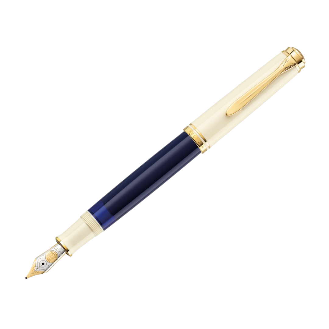 Souverän M800 Cream Blue Special Edition Fountain Pen