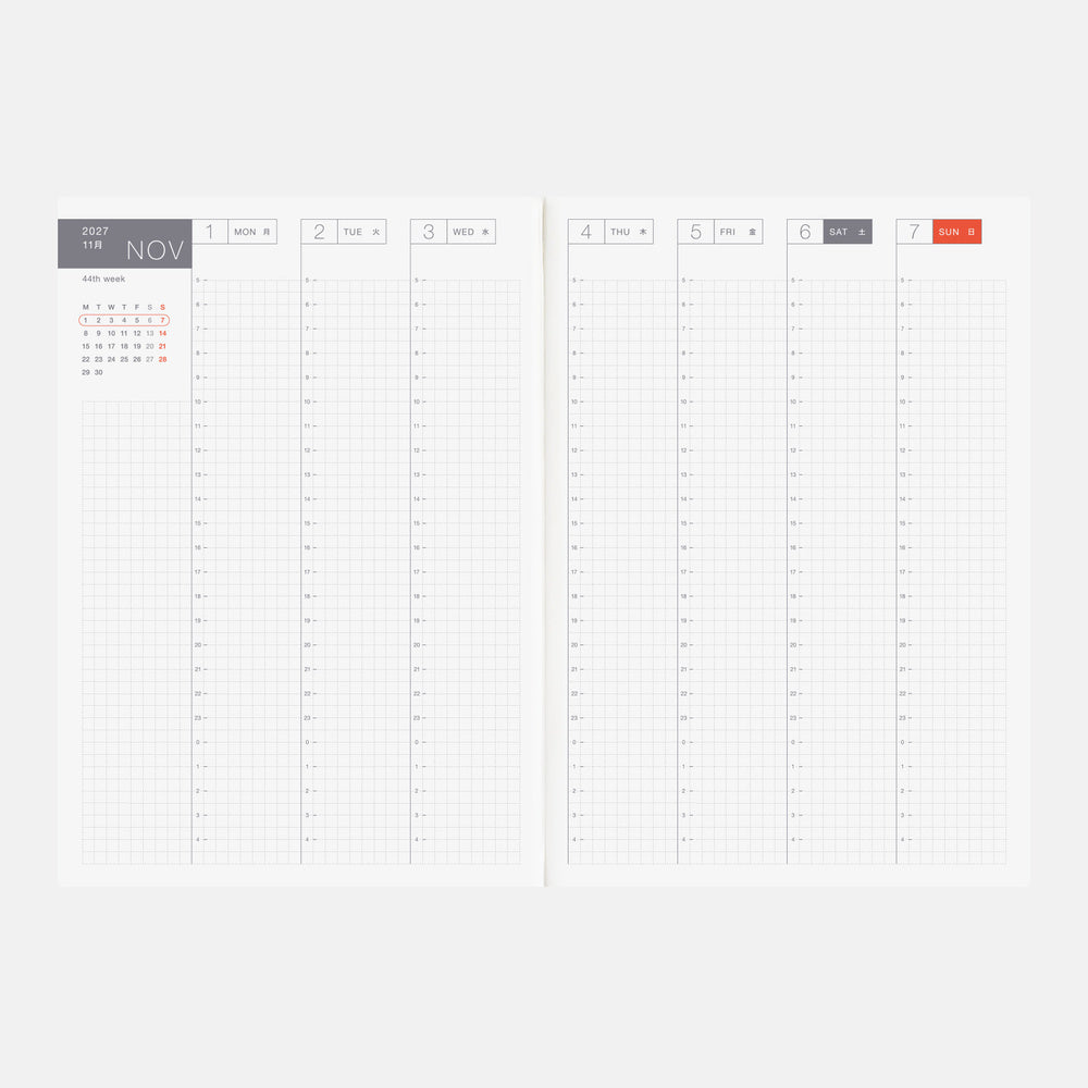 Techo Planner 2027 Book English