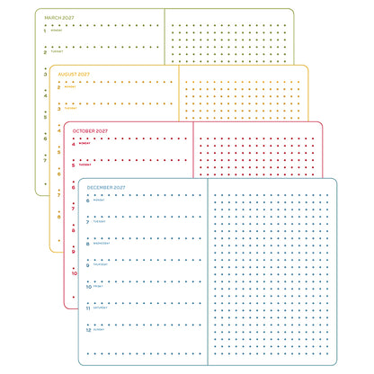 Colourful Seasons Weekly Planner & Notebook 2027 Hardcover