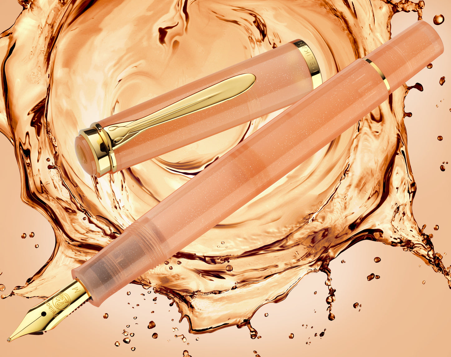 Classic M200 Apricot Achat Special Edition Fountain Pen and Ink Gift Set