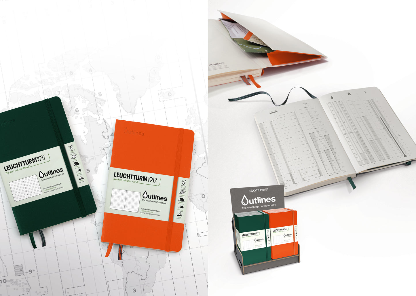 B6+ Outlines Weatherproof Notebook Flexcover