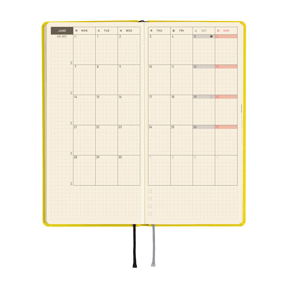 Weeks Planner 2027 English
