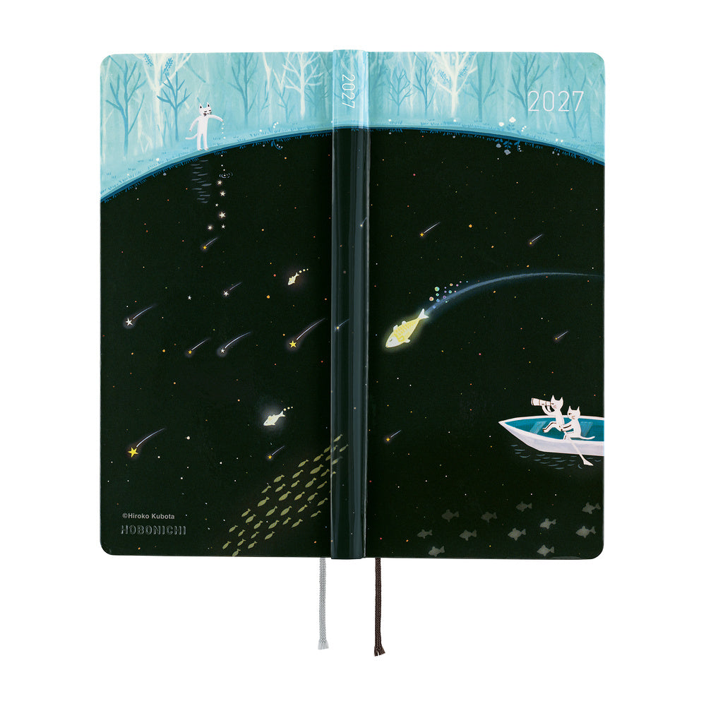 Hiroko Kubota: Meteor Shower in the Light Blue Forest | Weeks Planner 2027 English