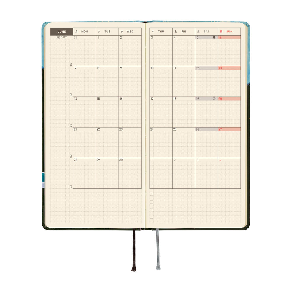 Hiroko Kubota: Meteor Shower in the Light Blue Forest | Weeks Planner 2027 English