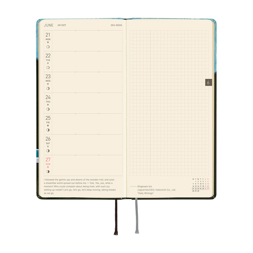 Hiroko Kubota: Meteor Shower in the Light Blue Forest | Weeks Planner 2027 English